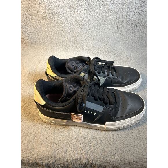 Nike Air Force 1 Low Sneakers Mens Size 7.5 AF1 Black Pink C10054-001